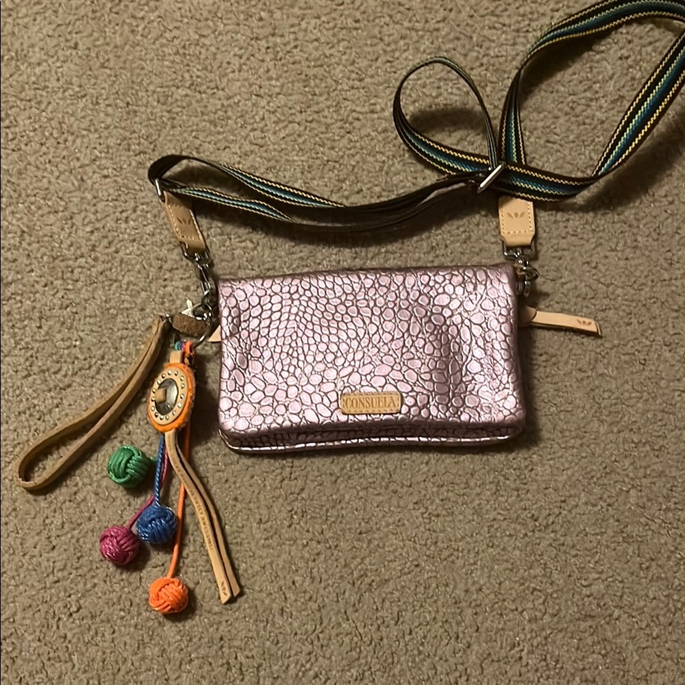 Purple Consuela Crossbody Bag